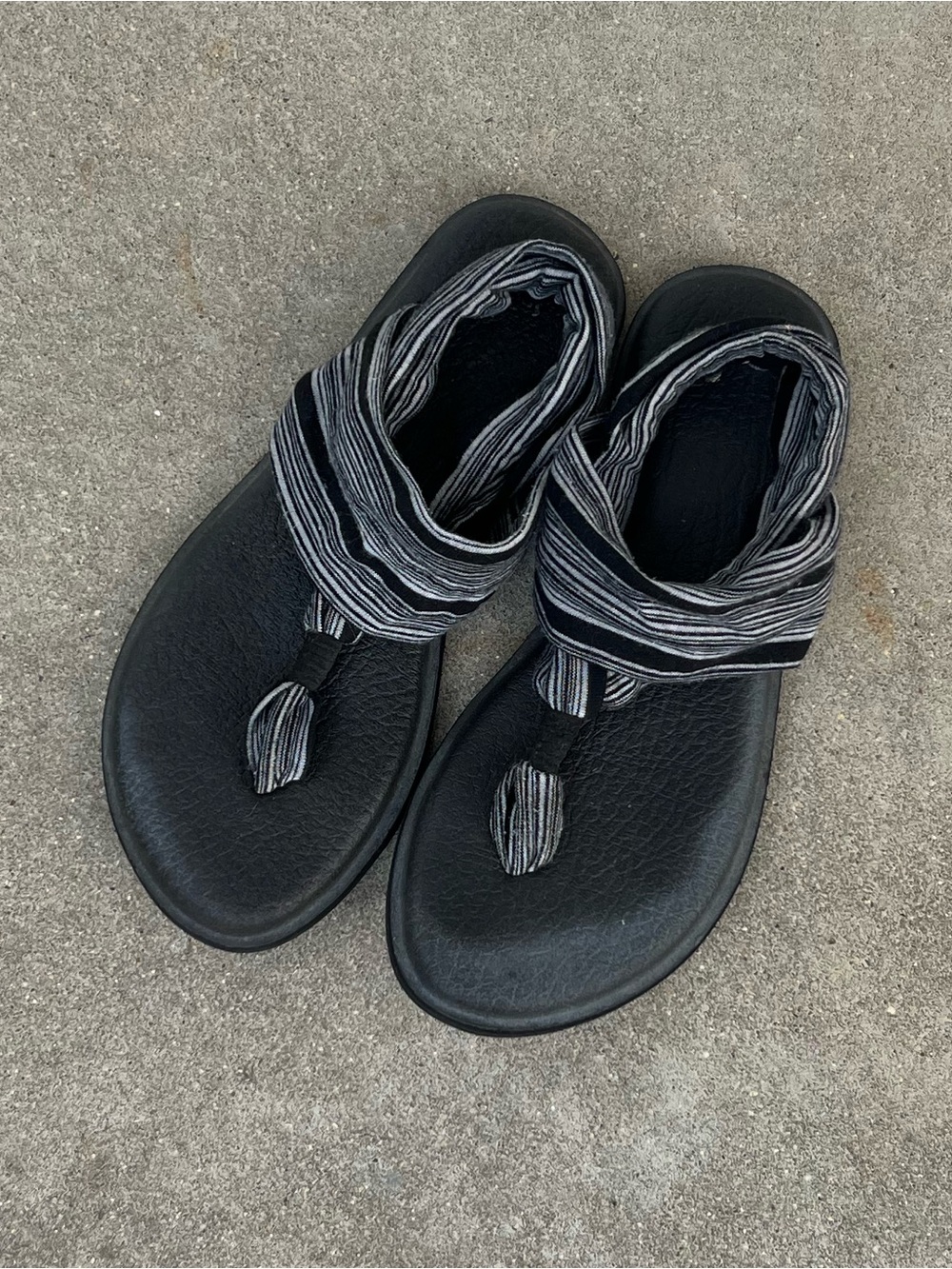 8 Sanuk Striped Sandals